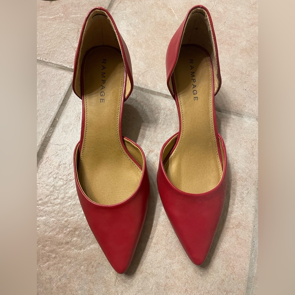 Red rampage heels